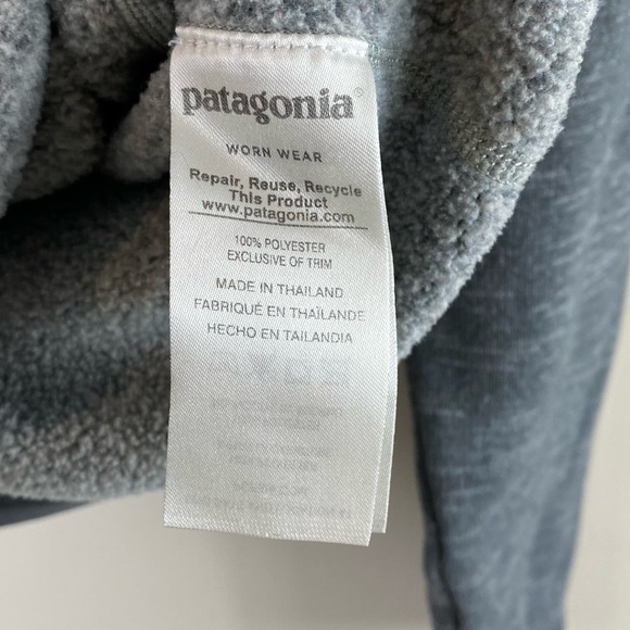 Patagonia Men’s Better Sweater Quarter Zip Pullover Fleece Gray Small - Picture 6 of 11